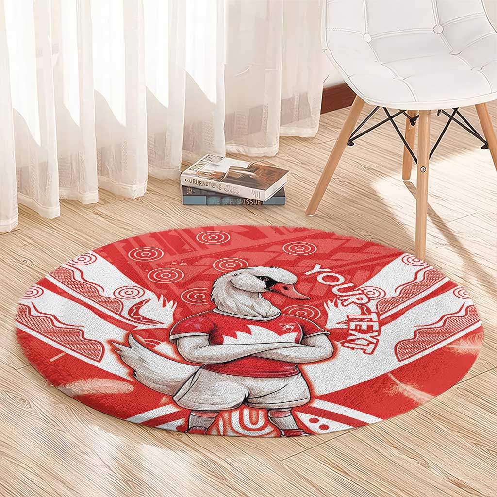 Personalised Swans Football Round Carpet 2024 Swannies Mascot Go Champions