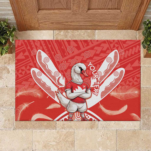Personalised Swans Football Rubber Doormat 2024 Swannies Mascot Go Champions
