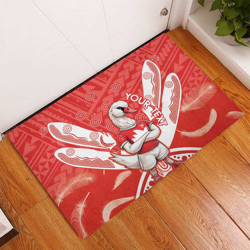 Personalised Swans Football Rubber Doormat 2024 Swannies Mascot Go Champions