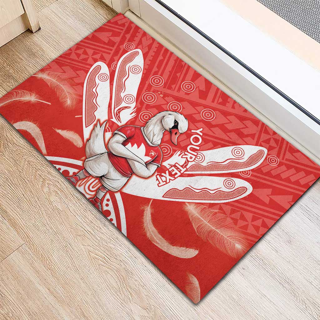 Personalised Swans Football Rubber Doormat 2024 Swannies Mascot Go Champions