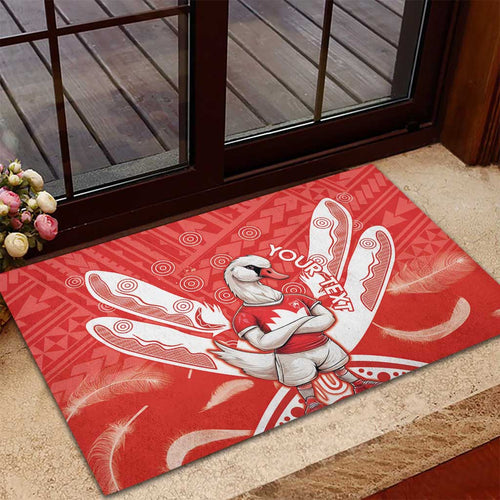 Personalised Swans Football Rubber Doormat 2024 Swannies Mascot Go Champions