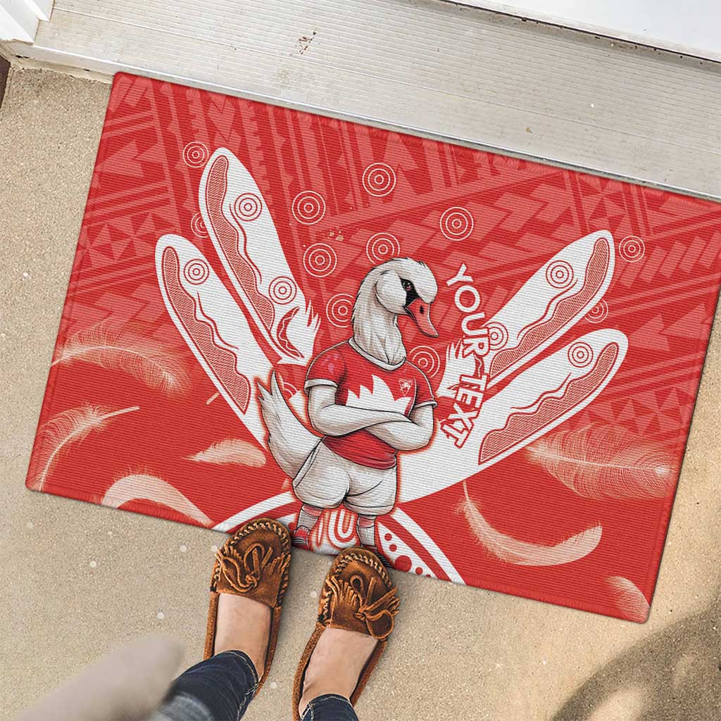 Personalised Swans Football Rubber Doormat 2024 Swannies Mascot Go Champions