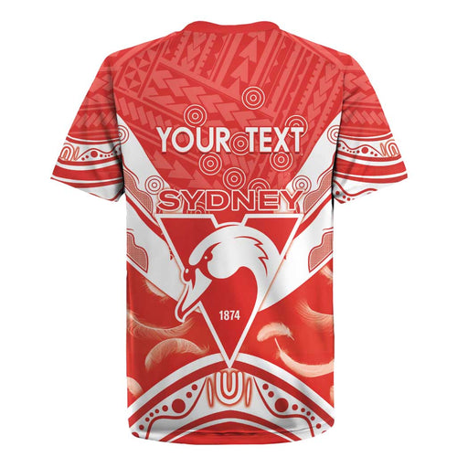 Personalised Swans Football Rugby Jersey 2024 Swannies Mascot Go Champions