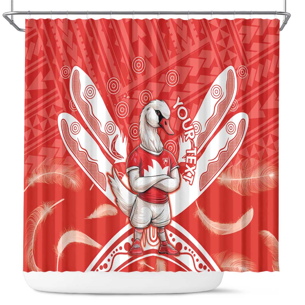 Personalised Swans Football Shower Curtain 2024 Swannies Mascot Go Champions