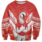 Personalised Swans Football Sweatshirt 2024 Swannies Mascot Go Champions