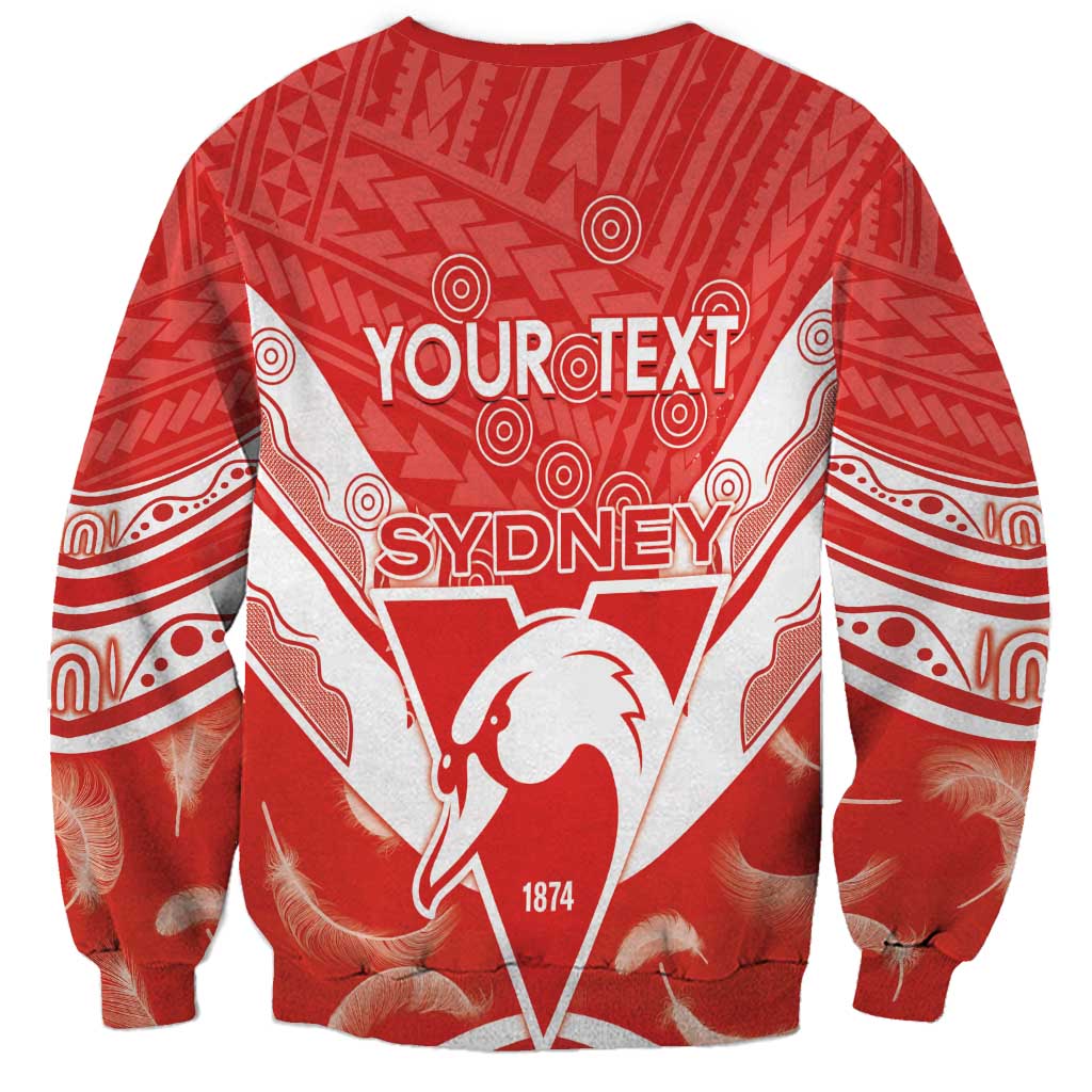 Personalised Swans Football Sweatshirt 2024 Swannies Mascot Go Champions