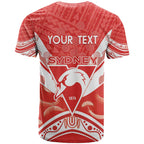 Personalised Swans Football T Shirt 2024 Swannies Mascot Go Champions