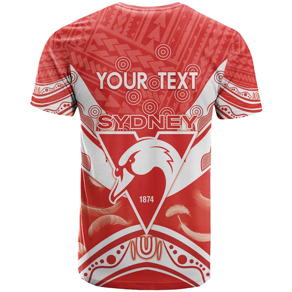 Personalised Swans Football T Shirt 2024 Swannies Mascot Go Champions