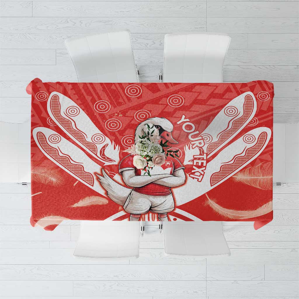 Personalised Swans Football Tablecloth 2024 Swannies Mascot Go Champions