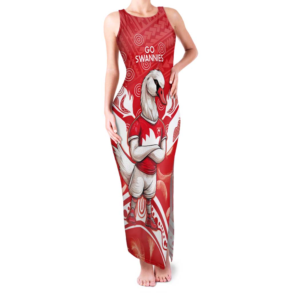Personalised Swans Football Tank Maxi Dress 2024 Swannies Mascot Go Champions