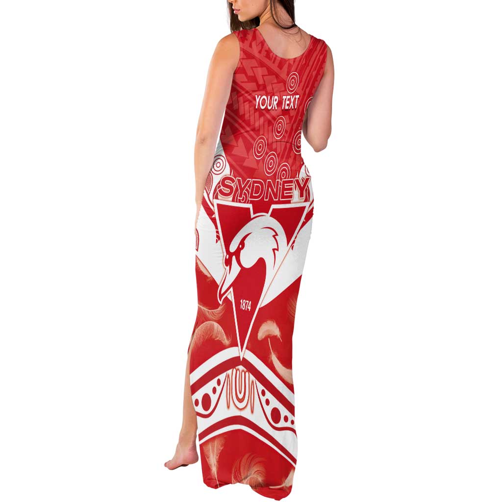Personalised Swans Football Tank Maxi Dress 2024 Swannies Mascot Go Champions