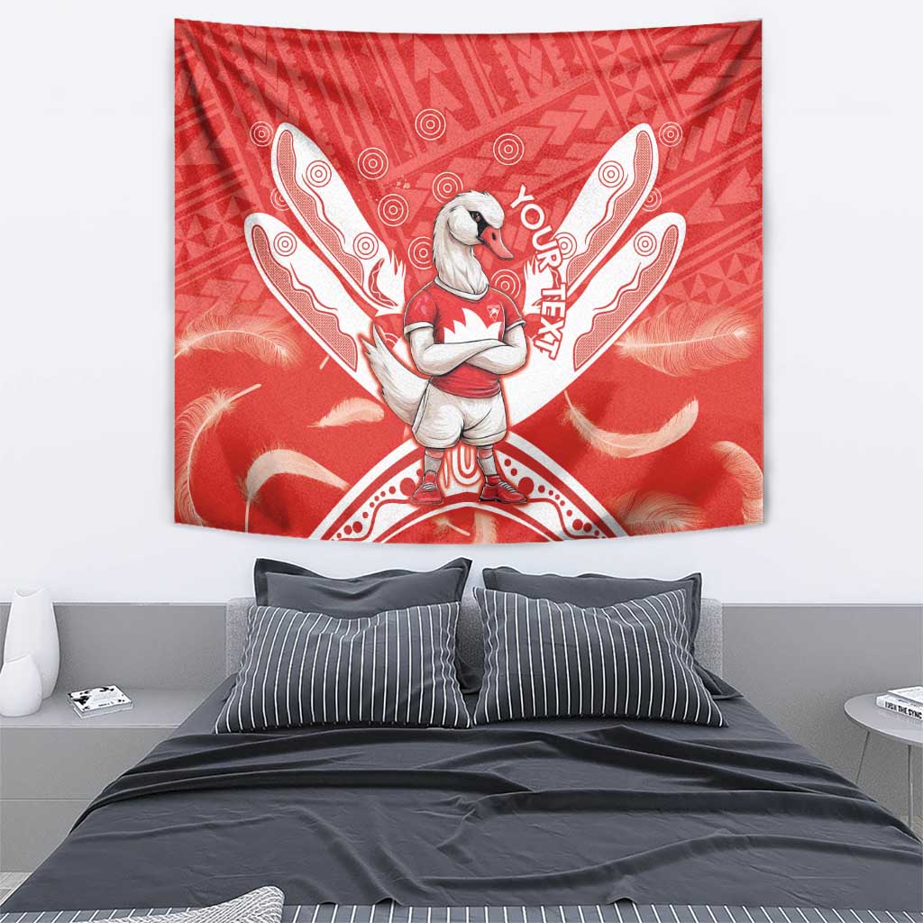 Personalised Swans Football Tapestry 2024 Swannies Mascot Go Champions