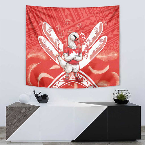 Personalised Swans Football Tapestry 2024 Swannies Mascot Go Champions