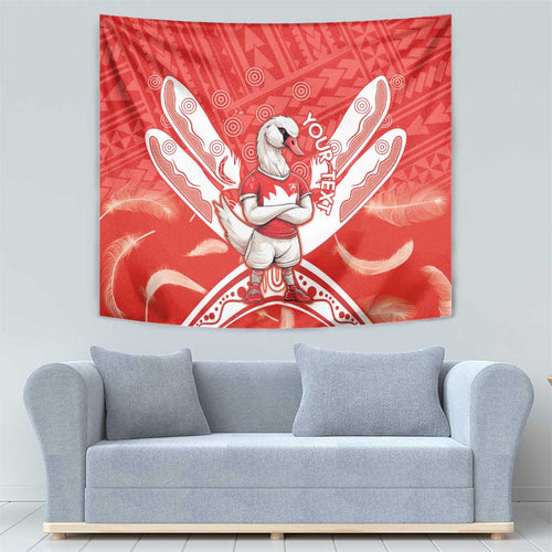 Personalised Swans Football Tapestry 2024 Swannies Mascot Go Champions
