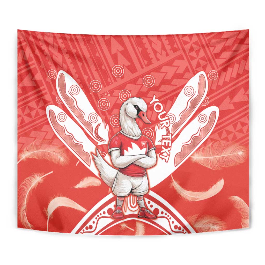 Personalised Swans Football Tapestry 2024 Swannies Mascot Go Champions