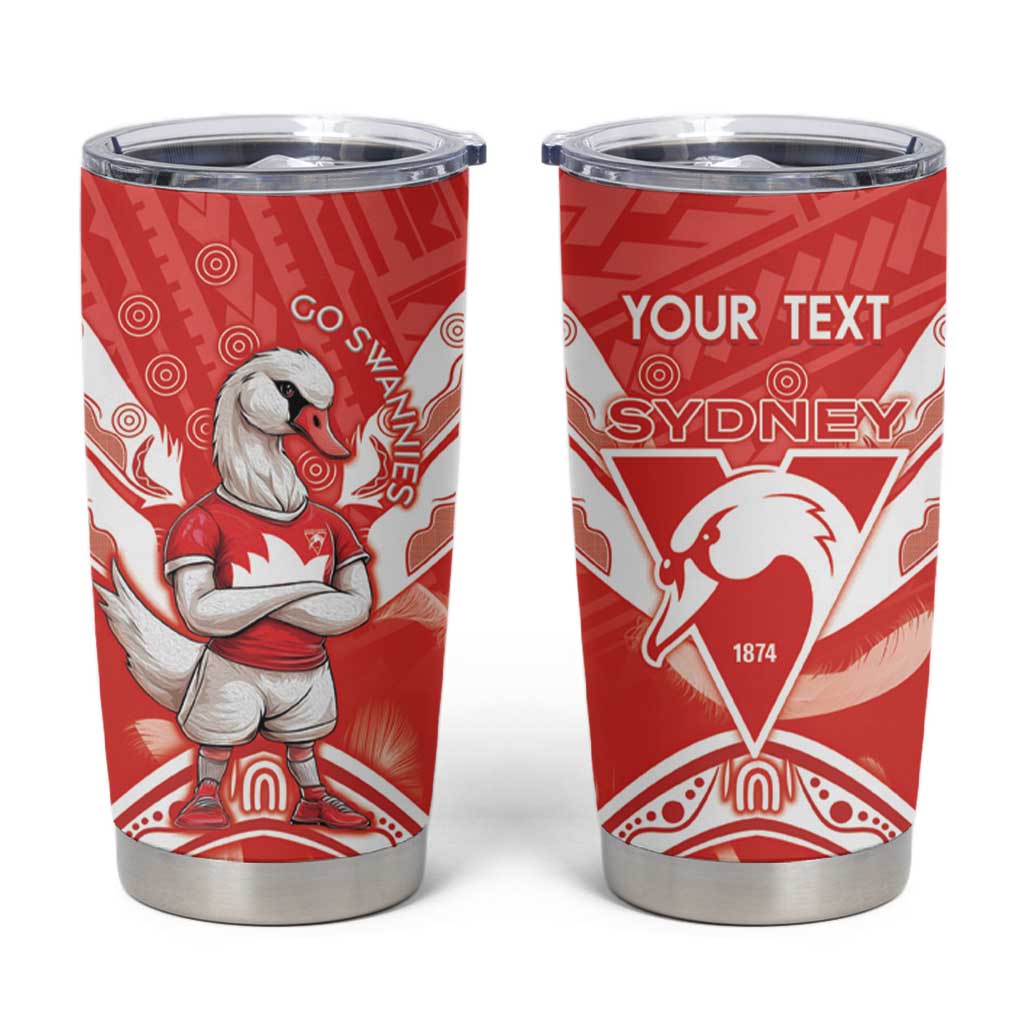 Personalised Swans Football Tumbler Cup 2024 Swannies Mascot Go Champions