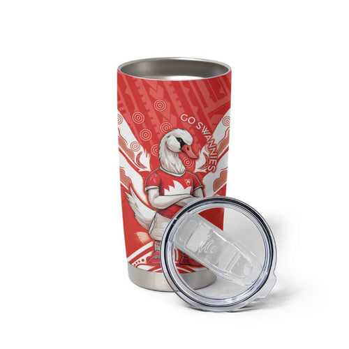 Personalised Swans Football Tumbler Cup 2024 Swannies Mascot Go Champions