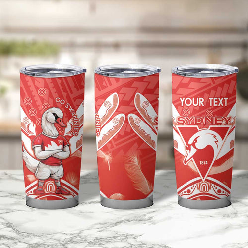 Personalised Swans Football Tumbler Cup 2024 Swannies Mascot Go Champions