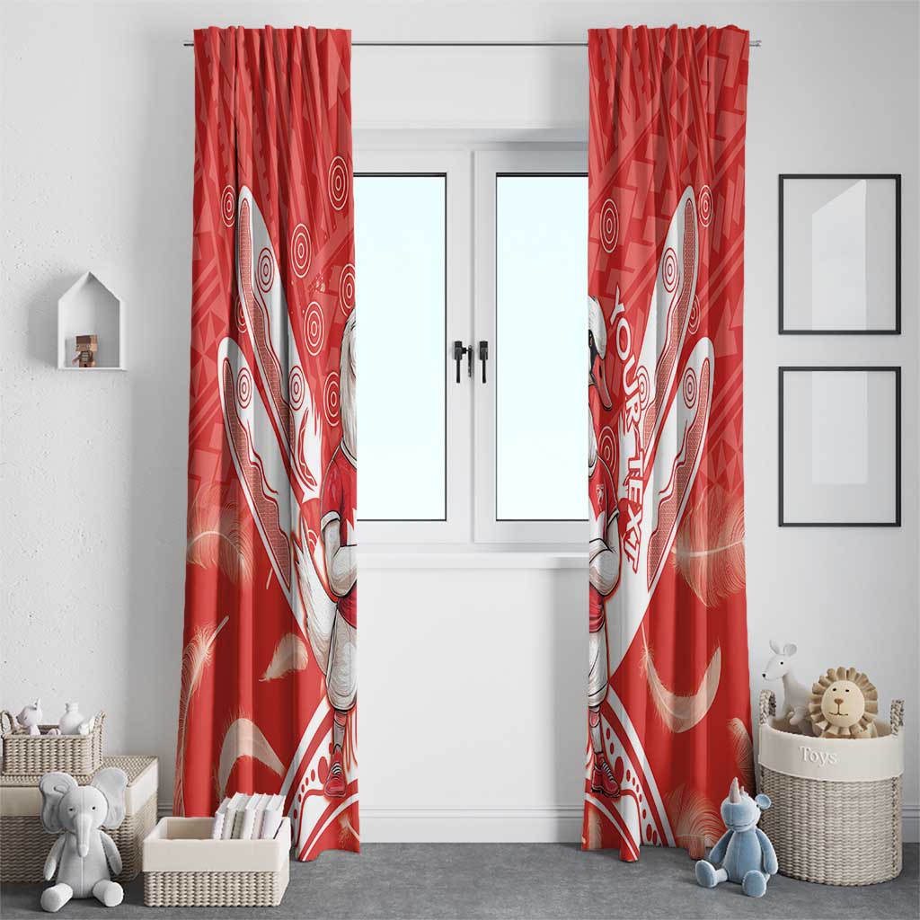 Personalised Swans Football Window Curtain 2024 Swannies Mascot Go Champions