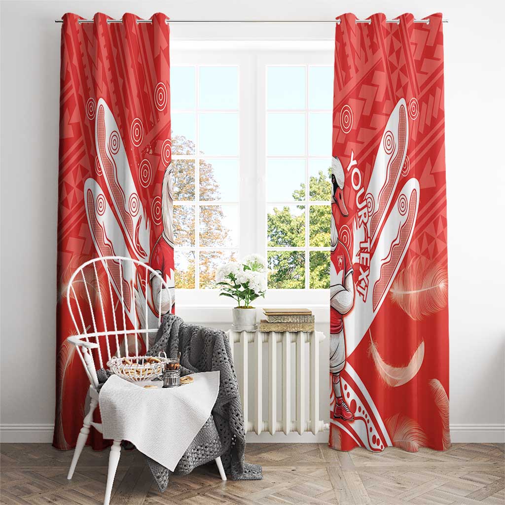 Personalised Swans Football Window Curtain 2024 Swannies Mascot Go Champions