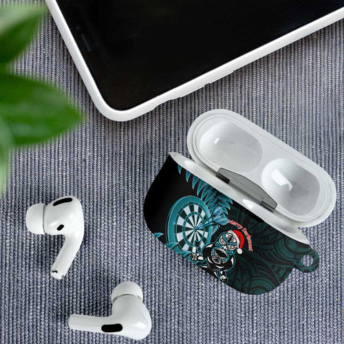 New Zealand Darts Christmas AirPods Case Maori Fern Merry Dartsmas - Aussie Hoodie