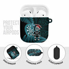 New Zealand Darts Christmas AirPods Case Maori Fern Merry Dartsmas - Aussie Hoodie