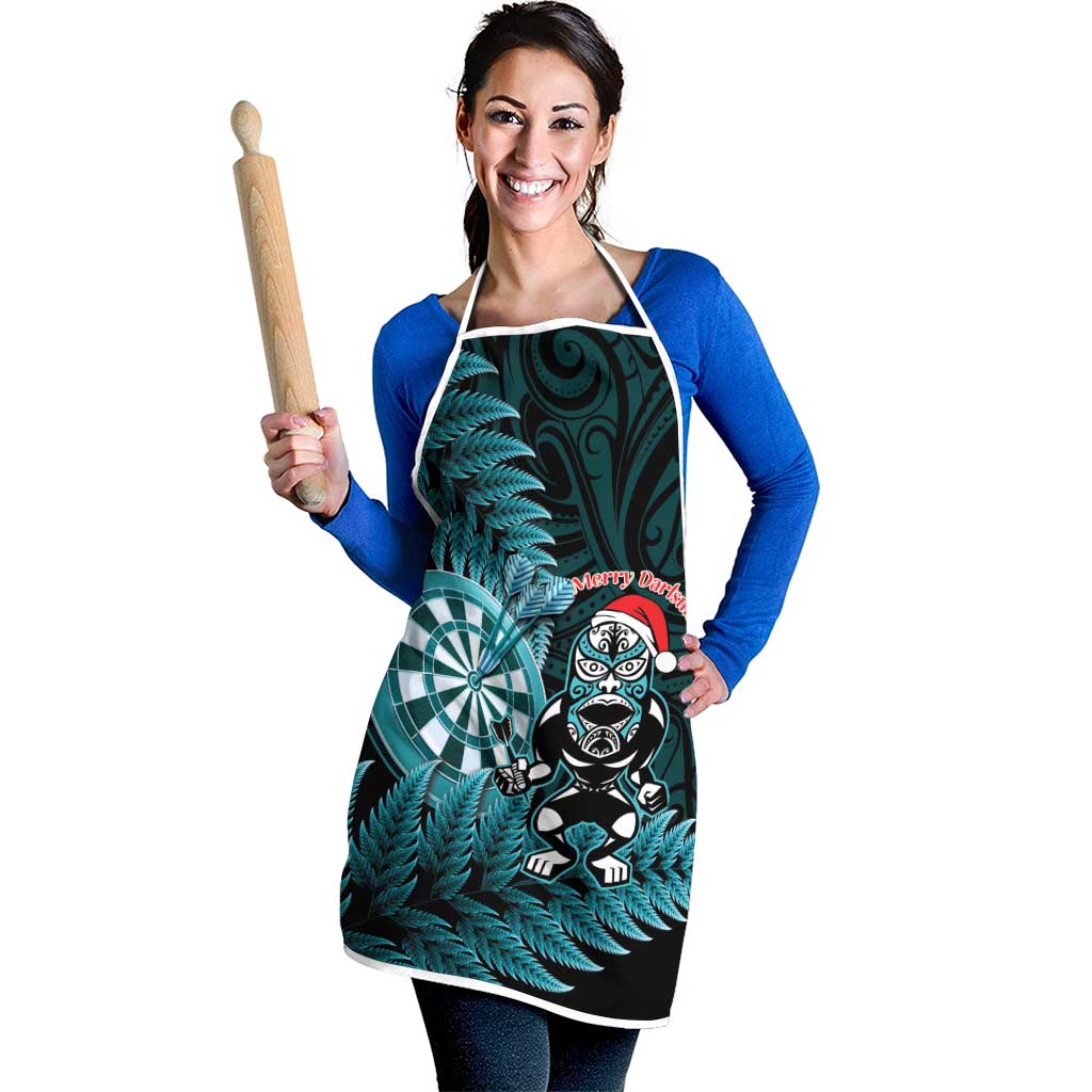 New Zealand Darts Christmas Apron Maori Fern Merry Dartsmas - Aussie Hoodie