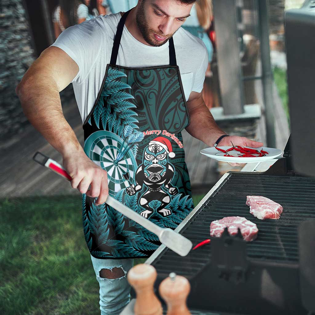 New Zealand Darts Christmas Apron Maori Fern Merry Dartsmas - Aussie Hoodie