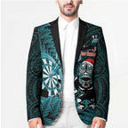 Personalised New Zealand Darts Christmas Blazer Maori Fern Merry Dartsmas - Aussie Hoodie