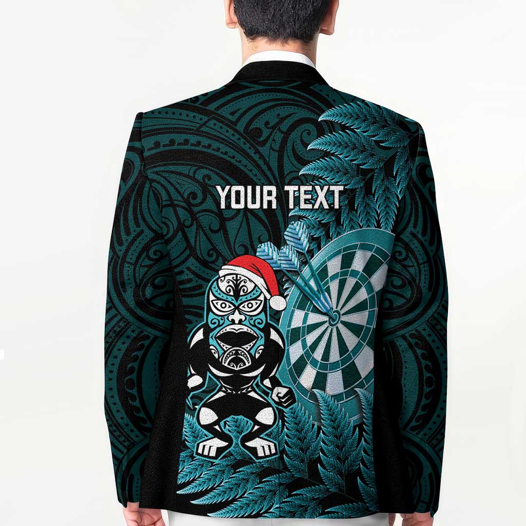 Personalised New Zealand Darts Christmas Blazer Maori Fern Merry Dartsmas - Aussie Hoodie