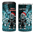 Personalised New Zealand Darts Christmas 4 in 1 Can Cooler Tumbler Maori Fern Merry Dartsmas - Aussie Hoodie