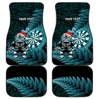 Personalised New Zealand Darts Christmas Car Mats Maori Fern Merry Dartsmas - Aussie Hoodie