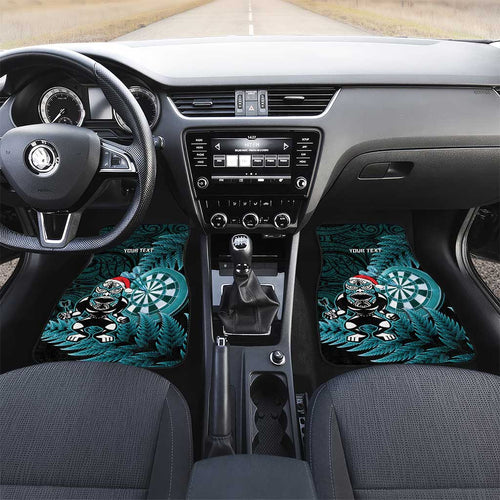 Personalised New Zealand Darts Christmas Car Mats Maori Fern Merry Dartsmas - Aussie Hoodie