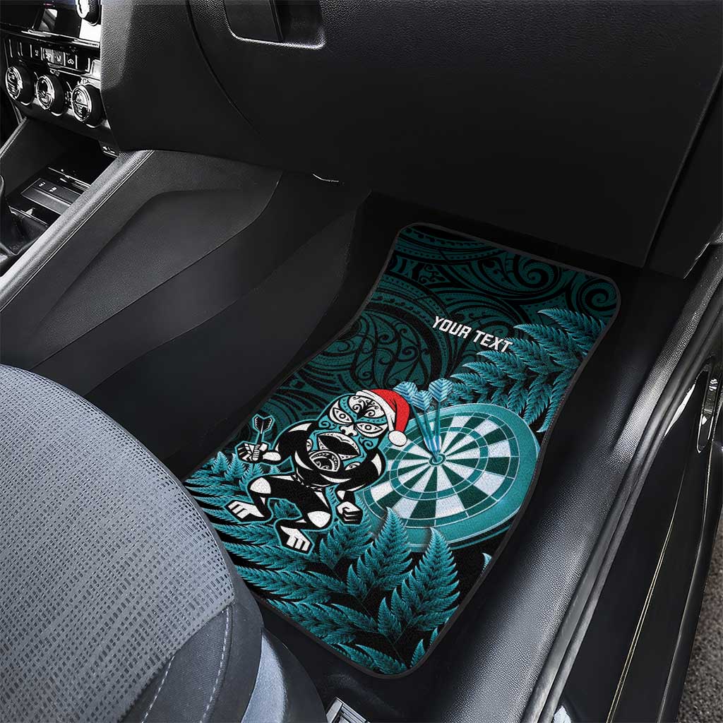 Personalised New Zealand Darts Christmas Car Mats Maori Fern Merry Dartsmas - Aussie Hoodie