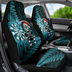 New Zealand Darts Christmas Car Seat Cover Maori Fern Merry Dartsmas - Aussie Hoodie