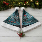 Personalised New Zealand Darts Christmas Santa Hat Maori Fern Merry Dartsmas - Aussie Hoodie