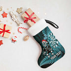 Personalised New Zealand Darts Christmas Stocking Maori Fern Merry Dartsmas - Aussie Hoodie