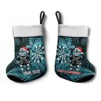Personalised New Zealand Darts Christmas Stocking Maori Fern Merry Dartsmas - Aussie Hoodie