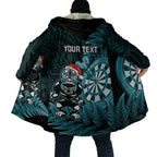 Personalised New Zealand Darts Christmas Cloak Maori Fern Merry Dartsmas - Aussie Hoodie