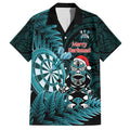 Personalised New Zealand Darts Christmas Family Matching Tank Maxi Dress and Hawaiian Shirt Maori Fern Merry Dartsmas - Aussie Hoodie