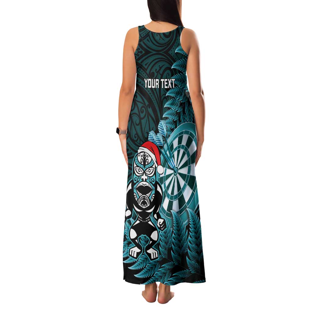 Personalised New Zealand Darts Christmas Family Matching Tank Maxi Dress and Hawaiian Shirt Maori Fern Merry Dartsmas - Aussie Hoodie