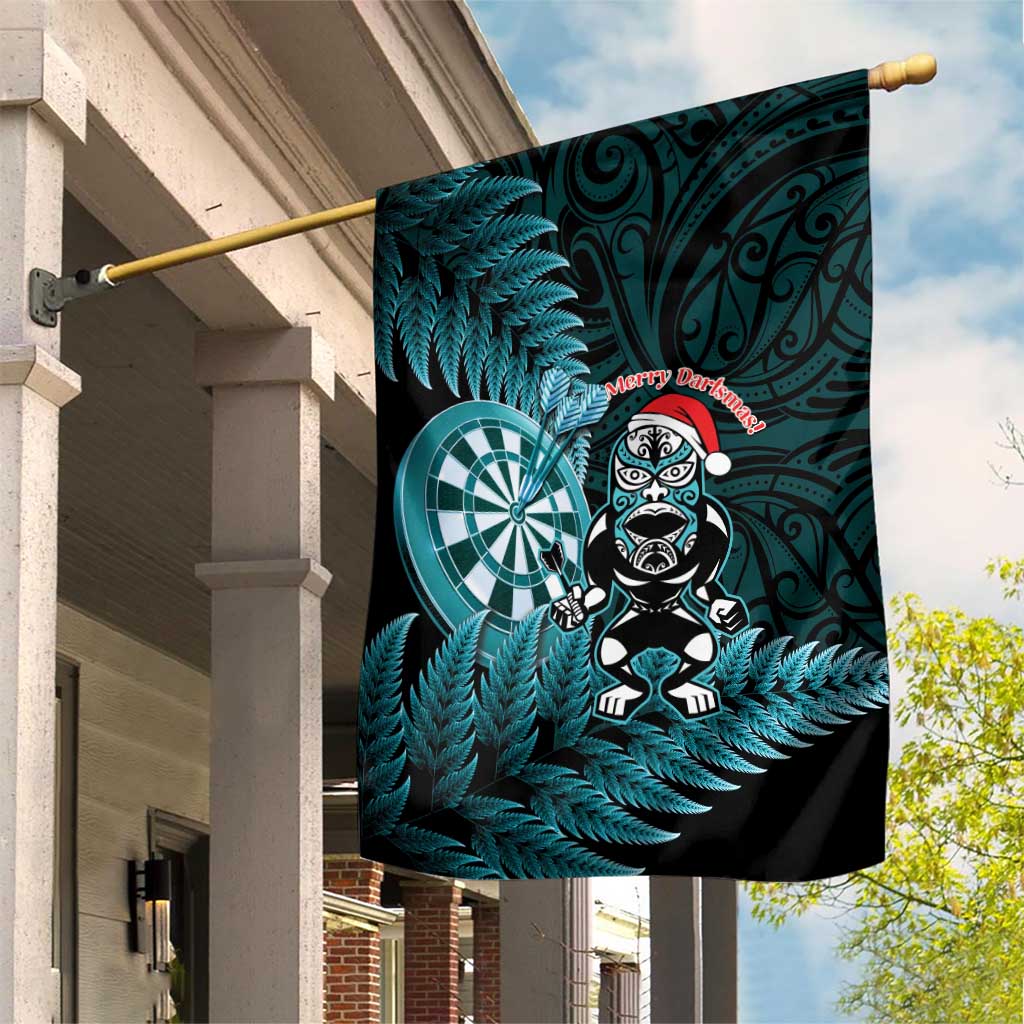 New Zealand Darts Christmas Garden Flag Maori Fern Merry Dartsmas - Aussie Hoodie