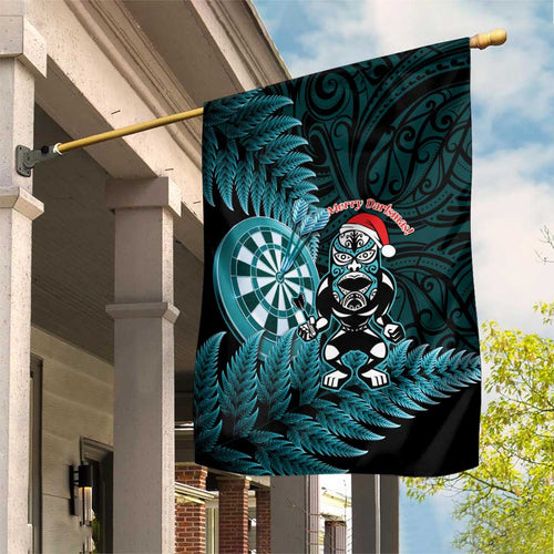 New Zealand Darts Christmas Garden Flag Maori Fern Merry Dartsmas - Aussie Hoodie