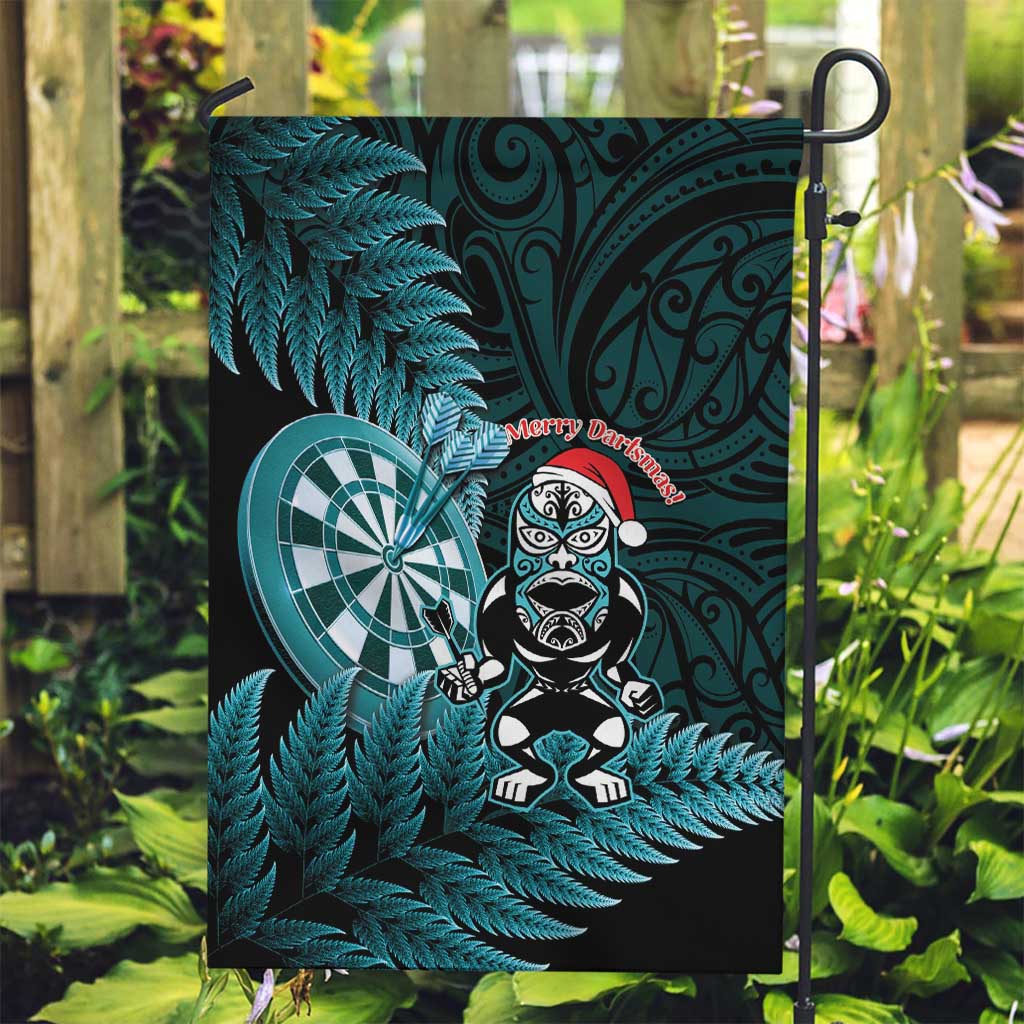New Zealand Darts Christmas Garden Flag Maori Fern Merry Dartsmas - Aussie Hoodie