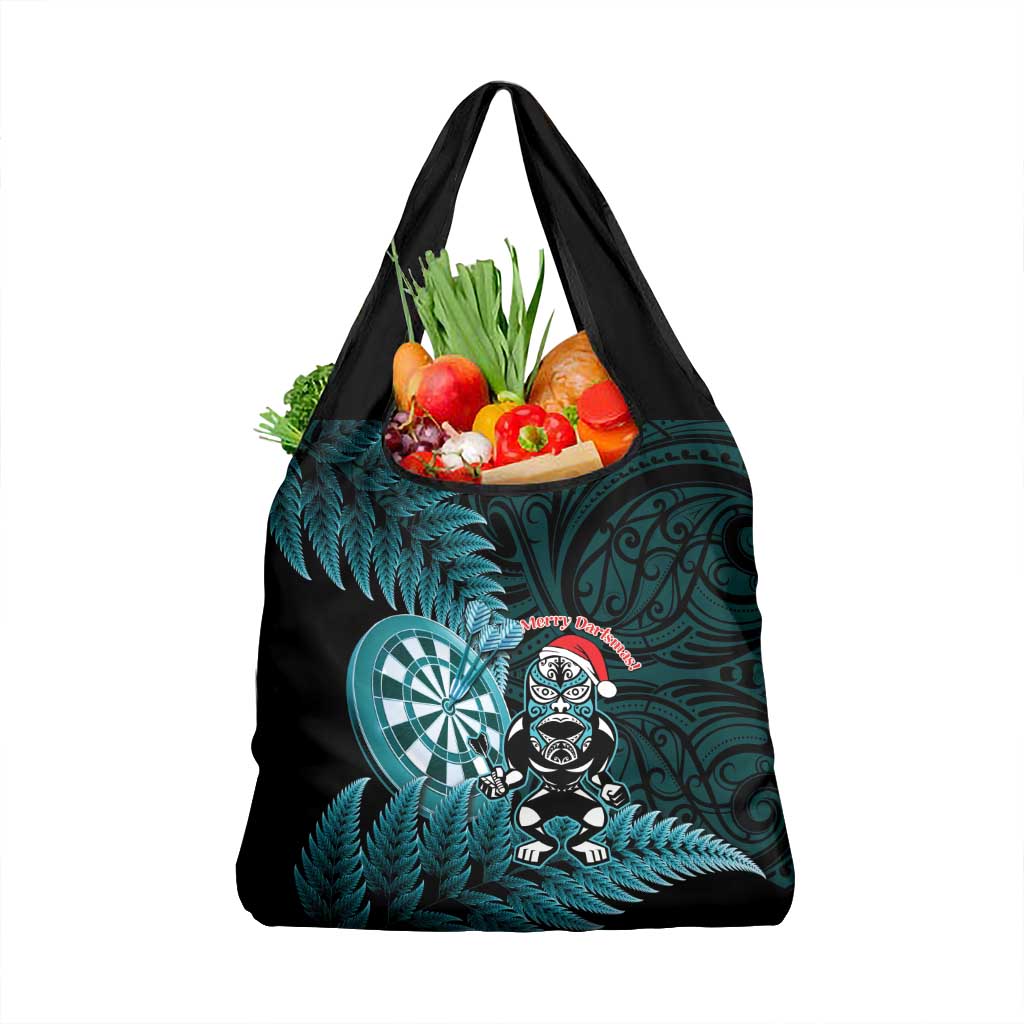 New Zealand Darts Christmas Grocery Bag Maori Fern Merry Dartsmas - Aussie Hoodie