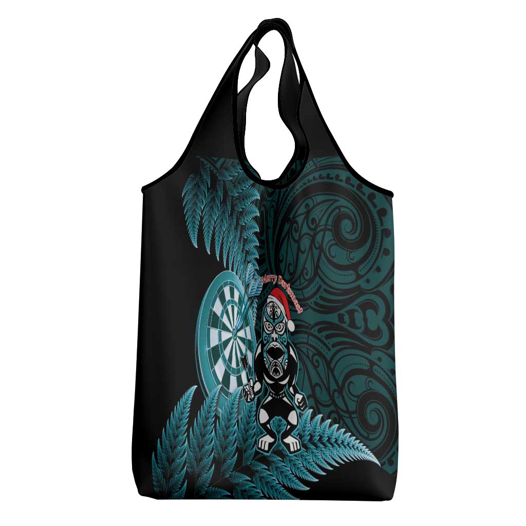 New Zealand Darts Christmas Grocery Bag Maori Fern Merry Dartsmas - Aussie Hoodie