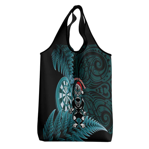 New Zealand Darts Christmas Grocery Bag Maori Fern Merry Dartsmas - Aussie Hoodie