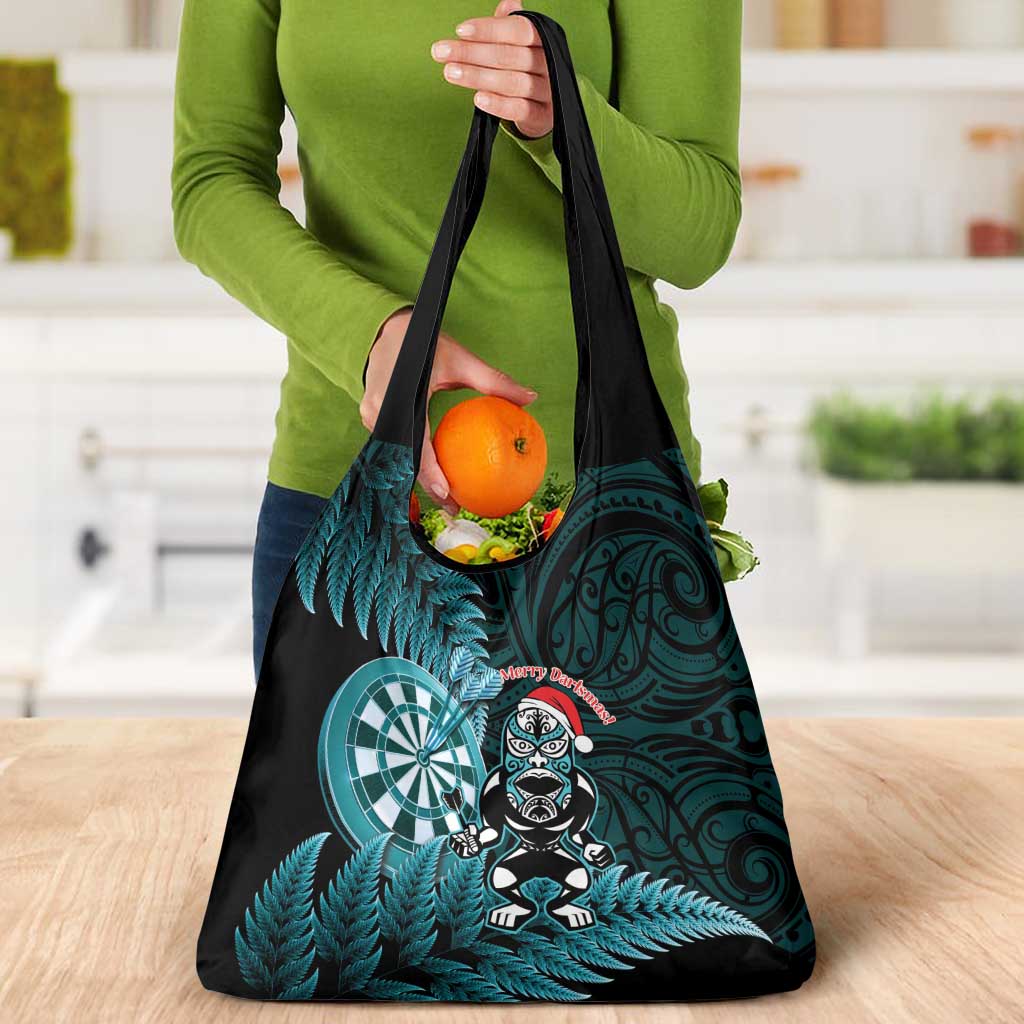 New Zealand Darts Christmas Grocery Bag Maori Fern Merry Dartsmas - Aussie Hoodie
