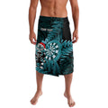 Personalised New Zealand Darts Christmas Lavalava Maori Fern Merry Dartsmas - Aussie Hoodie