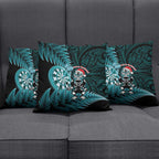 New Zealand Darts Christmas Pillow Cover Maori Fern Merry Dartsmas - Aussie Hoodie